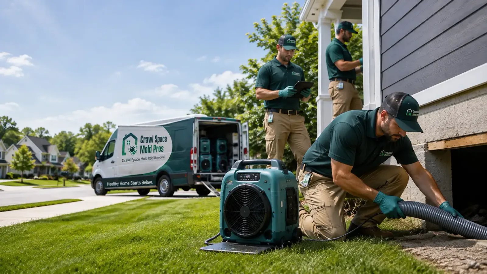 Crawl Space Mold Removal in Center City, MN